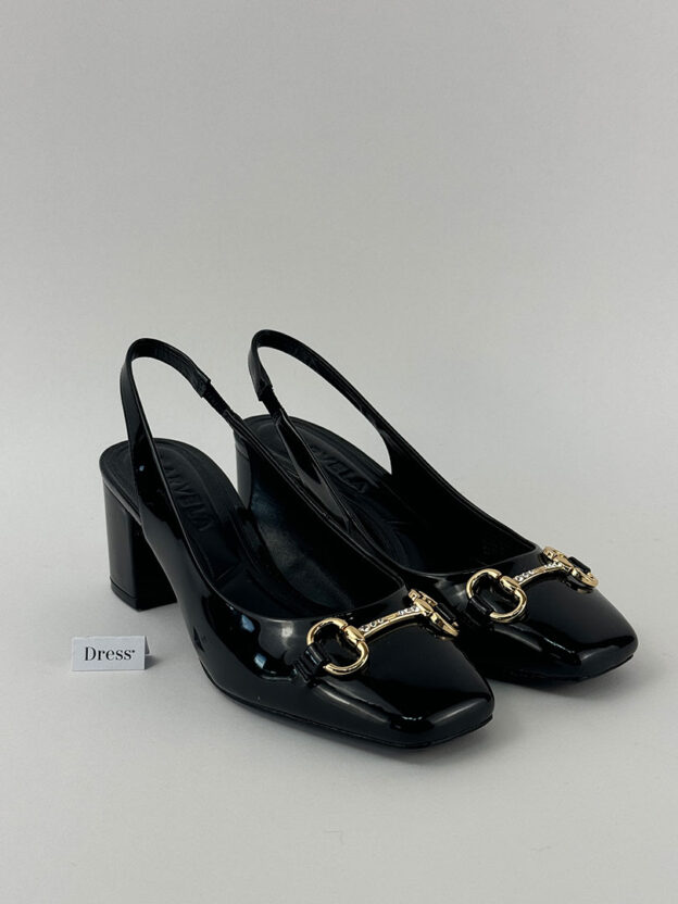 Pre-Owned Carvela Poise Black Patent Heels Size 37 (UK 4)