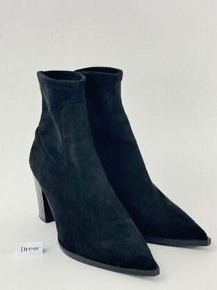 LK Bennett Camelia Black Stretch Ankle Boot Size 36 (UK 3)