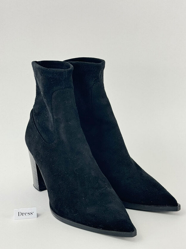 Pre-Owned LK Bennett Camelia Black Stretch Ankle Boot Size 36 (UK 3)