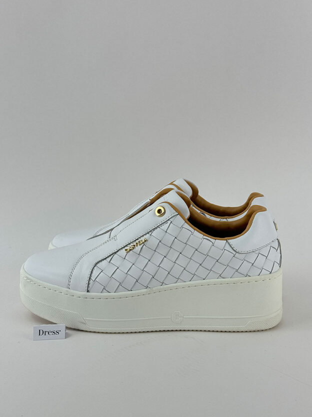 Carvela White Connected Laceless Weave Trainer Size 39 (UK 6) - Image 3