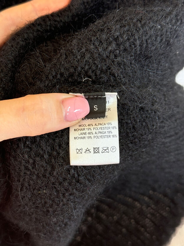 Pre-Owned Joseph Black Alpaca & Wool Jumper Size S - Image 3