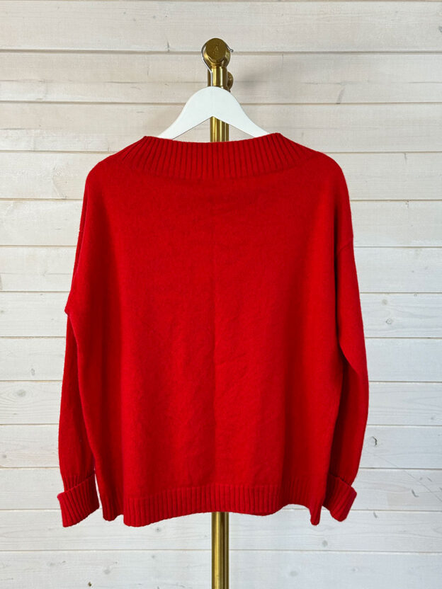Pre-Owned Winser London 100% Cashmere Red Jumper Size M - Image 2
