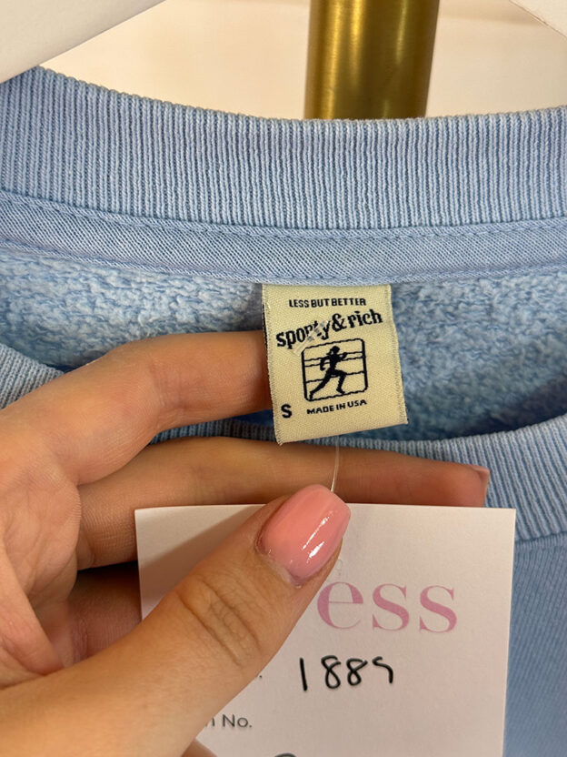 Pre-Owned Sporty & Rich Blue Sweater Size S - Image 3