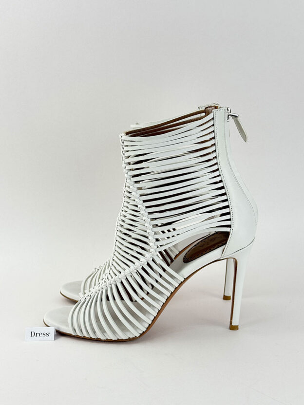 Alaia White Leather Strap Sandals Size 40 (UK 7) - Image 3