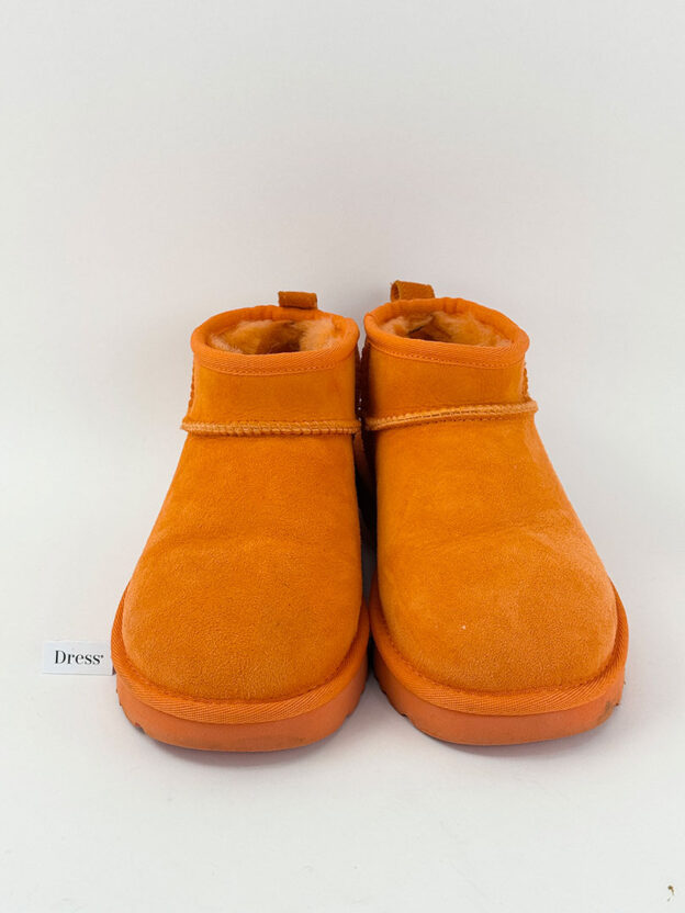 Pre-Owned UGG Orange Ultra Mini Boots Size 37 (UK 4) - Image 2