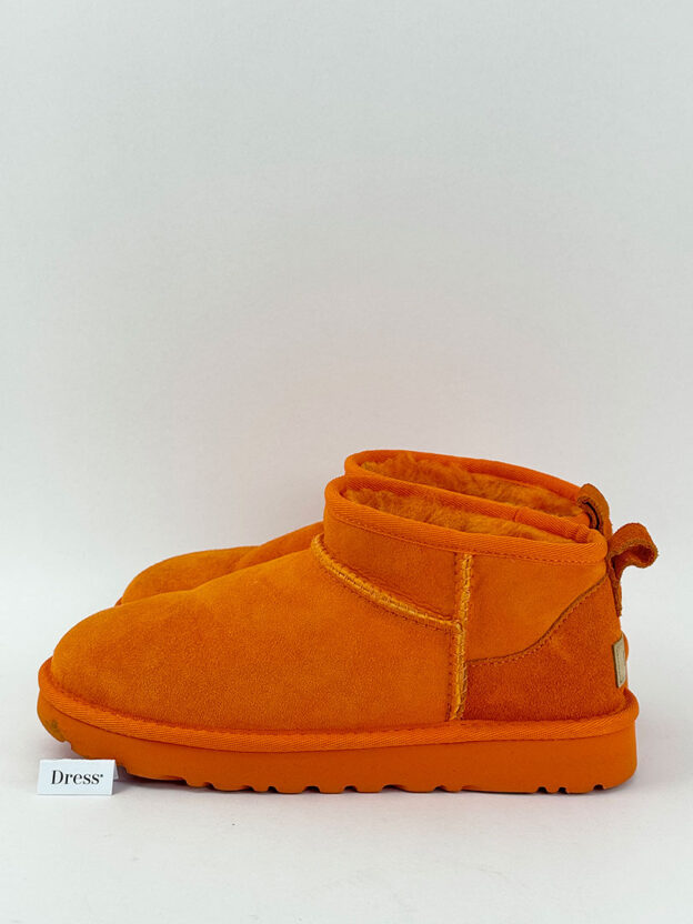 Pre-Owned UGG Orange Ultra Mini Boots Size 37 (UK 4) - Image 3