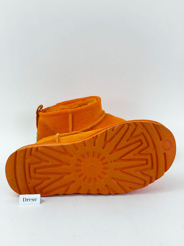 Pre-Owned UGG Orange Ultra Mini Boots Size 37 (UK 4) - Image 5