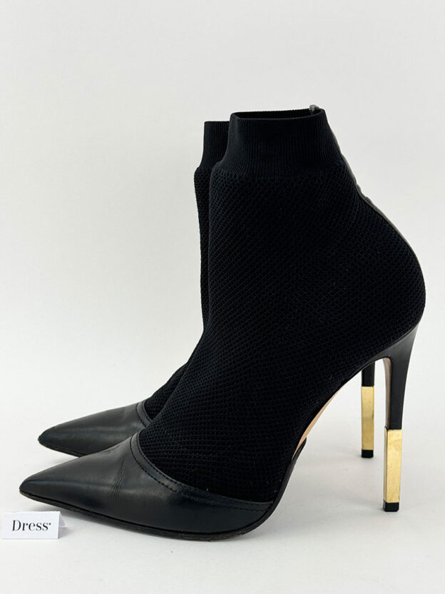 Pre-Owned Balmain Black Aurore Sock Boot Size 38 (UK 5) - Image 3