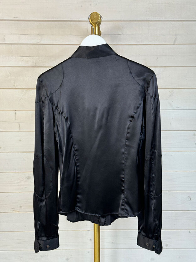 Belstaff Black Silk Blouse Size 42 (UK 10) - Image 3