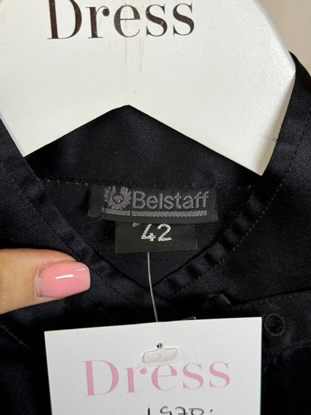 Belstaff Black Silk Blouse Size 42 (UK 10) - Image 4