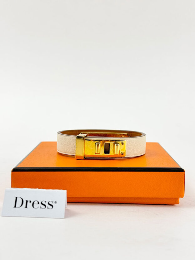 Pre-Owned Hermes White As De Coeur Bracelet