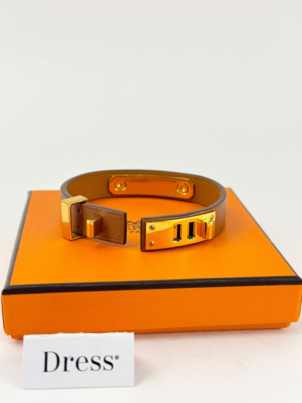 Hermes Tan As De Coeur Bracelet - Image 5