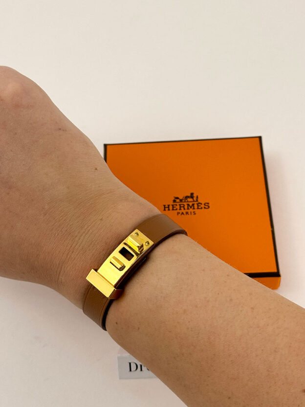 Hermes Tan As De Coeur Bracelet - Image 6