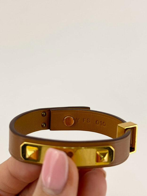 Hermes Tan As De Coeur Bracelet - Image 7