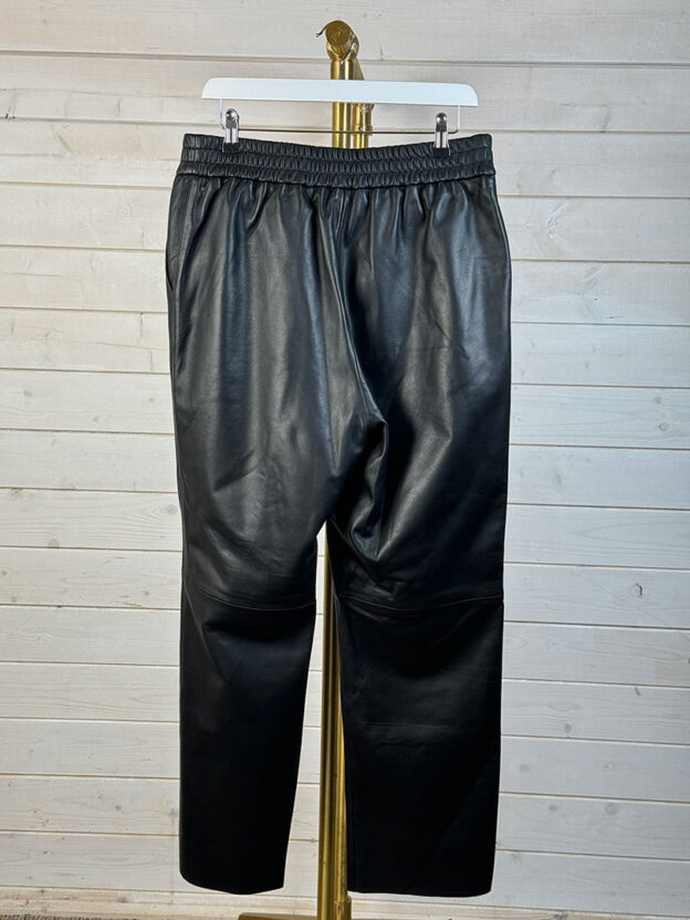 Pre-Owned Autograph Leather Trousers with Elastic Waist Band Size 16 - Image 2