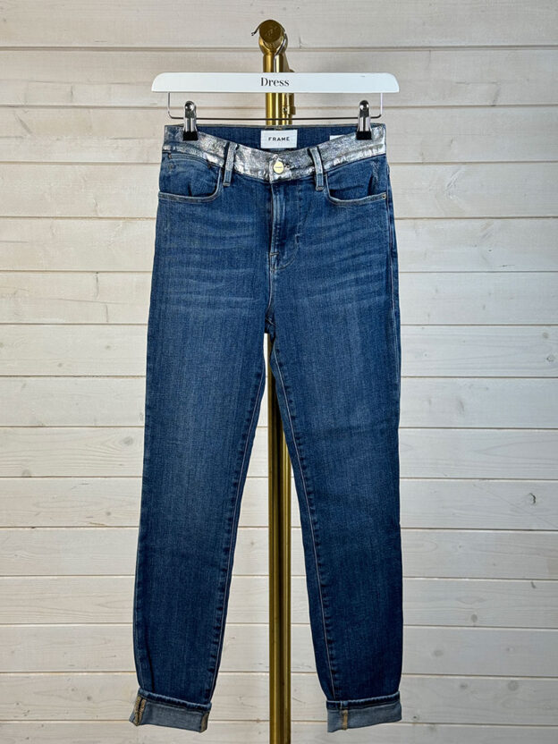 Frame Cropped Skinny Jeans Size 25" Waist