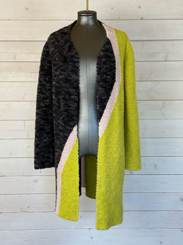 Marc Cain Green & Black Long Cardigan Size N1 (UK 8)