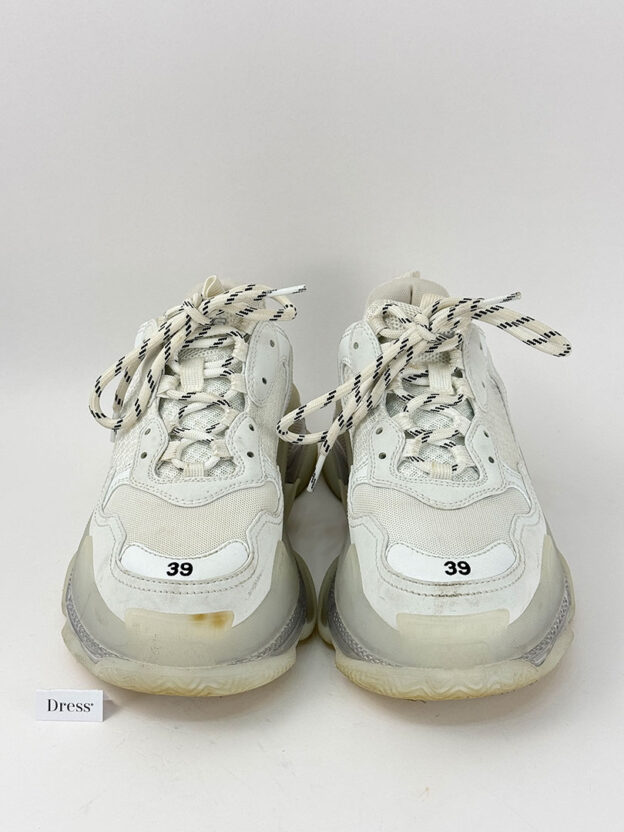 Balenciaga Triple S White Trainers Size 39 (UK 6) - Image 7