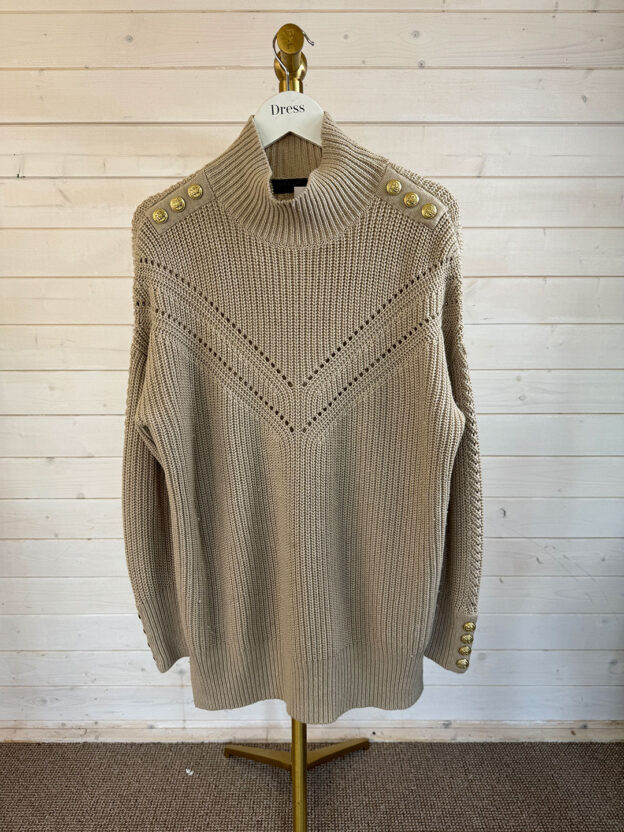 Pre-Owned Holland Cooper Beige Long Jumper Size S