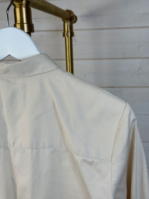 Pre-Owned Nicole Farhi Cream Cotton Shirt Size S - Image 3