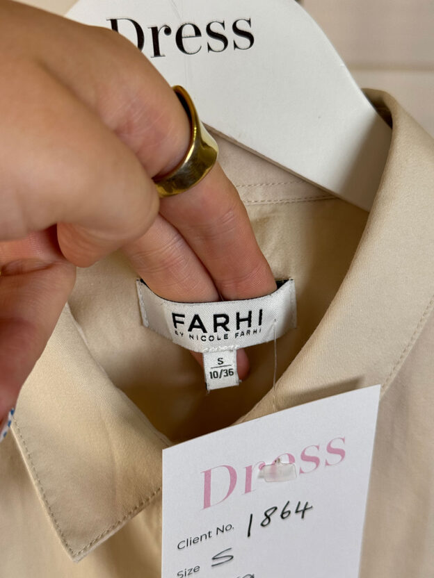 Pre-Owned Nicole Farhi Cream Cotton Shirt Size S - Image 4
