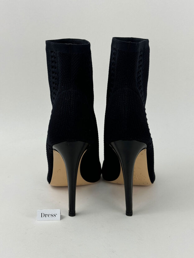 Gianvito Rossi Black Knit Open Toe Ankle Boots Size 37 (UK 4) - Image 4