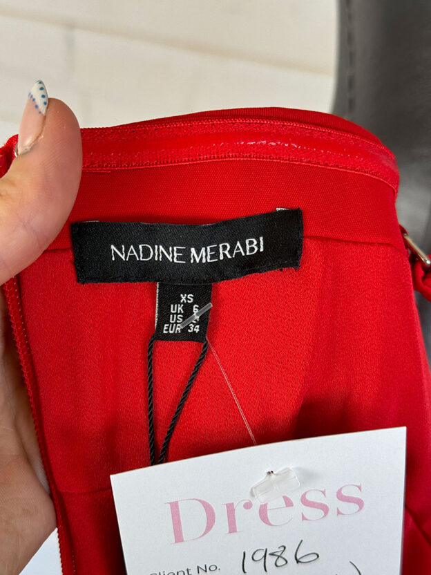Pre-Owned Nadine Merabi Jasmine Cocktail Dress Size UK 6 Boxed - Image 5