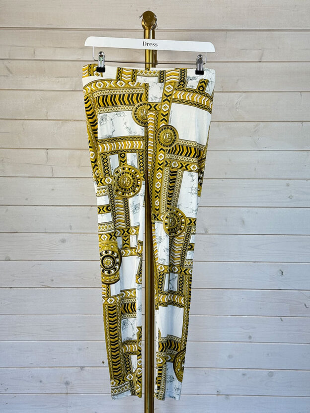 Versace Gold & White Leggings Size S-M