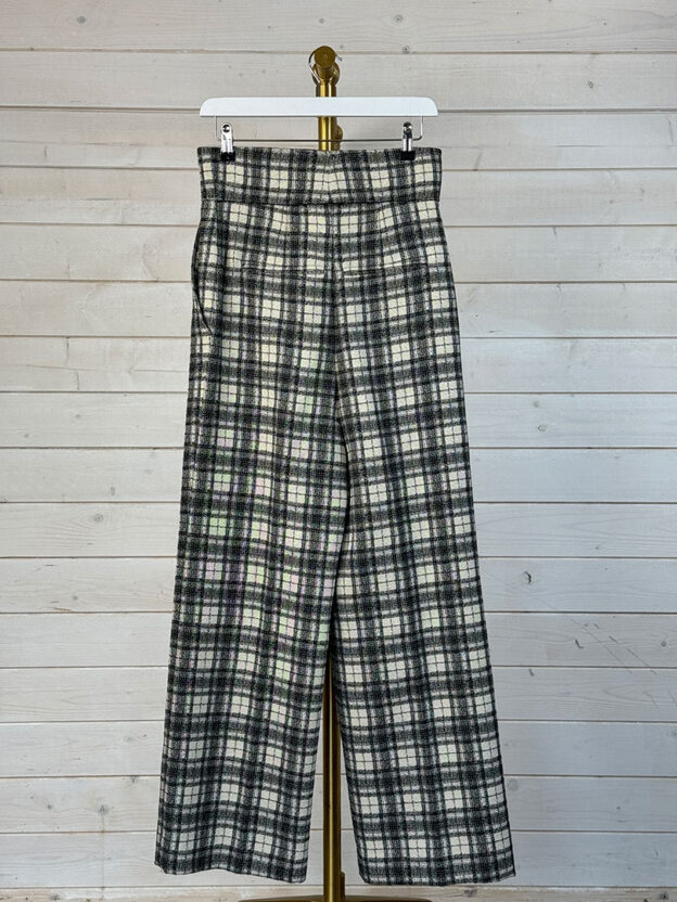 Antonio Berardi Black & White Wide Leg Trousers Size 10 - Image 2