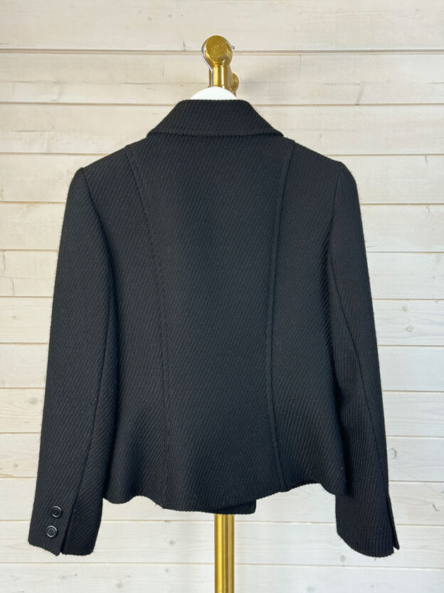 Hobbs Black 100% Wool Jacket Size 10 - Image 2