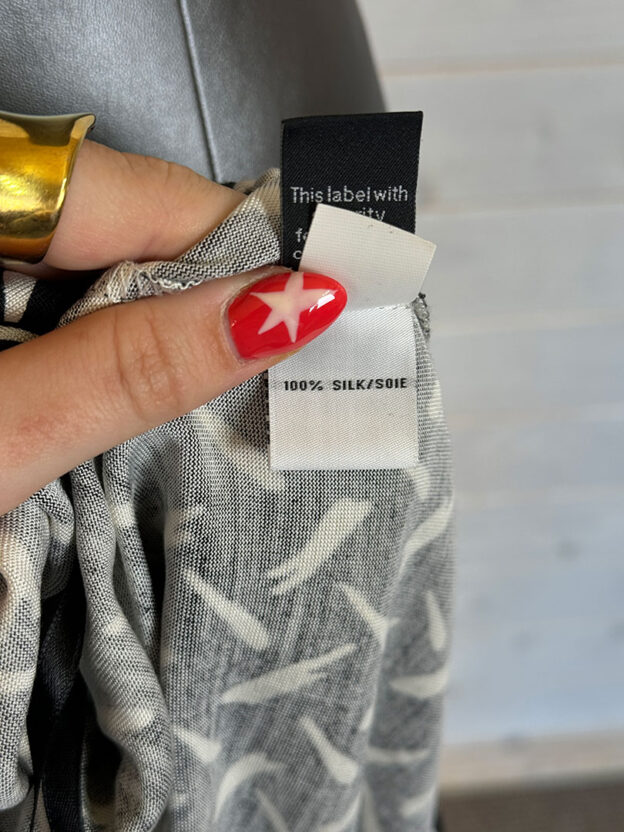 Pre-Owned Diane Von Furstenberg Black & White Silk Wrap Dress Size UK 10 - Image 3