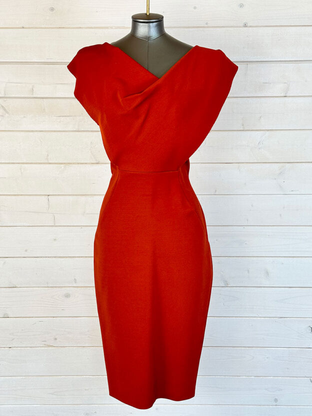 Victoria Beckham Copper Red Dress Size 12