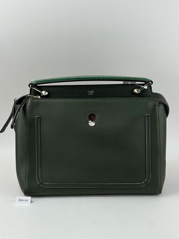 Fendi Dotcom Khaki Handbag