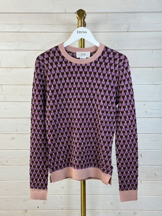 Victoria Beckham Maroon & Purple Jumper Size M