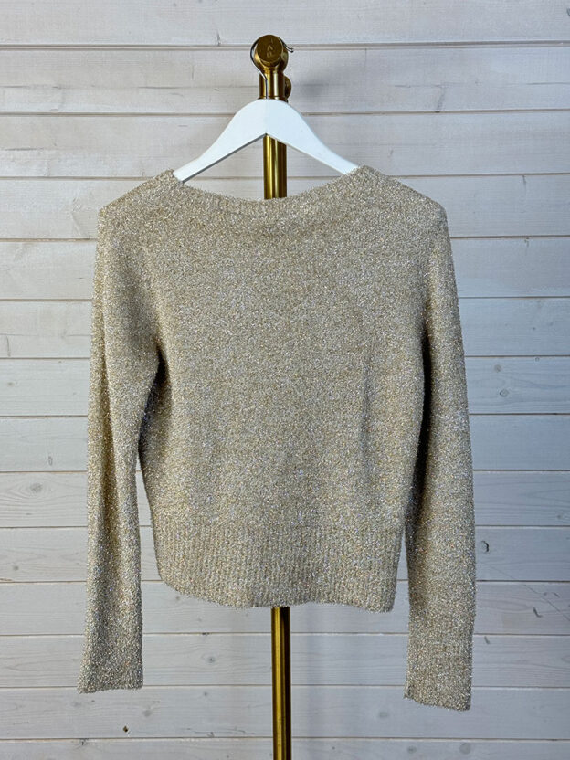 Marella Gold Wide Neck Sweater Size S - Image 2