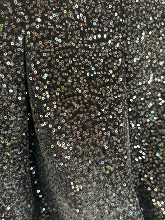 Zara Black Sequin Shorts Size M - Image 2