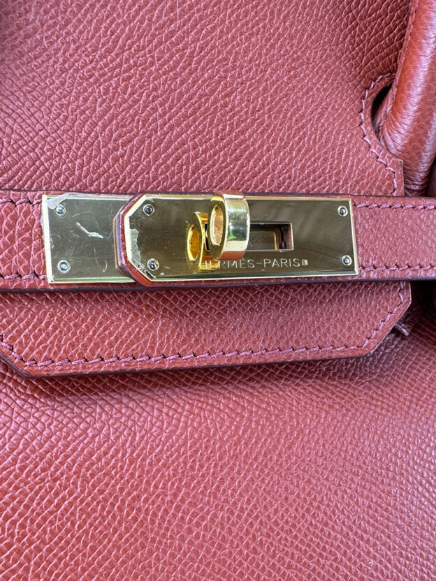 Hermes Rouge Birkin 30 - Image 10