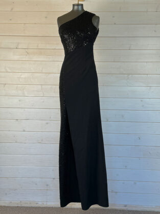 Safiyaa Black Sequin Evening Dress Size 6