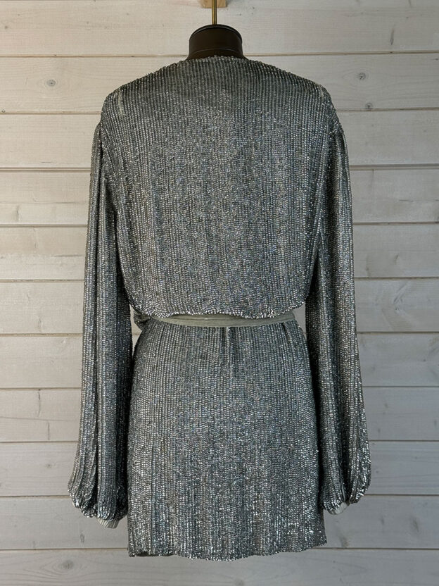 Retrofete Sparkly Mini Dress Size XS - Image 2