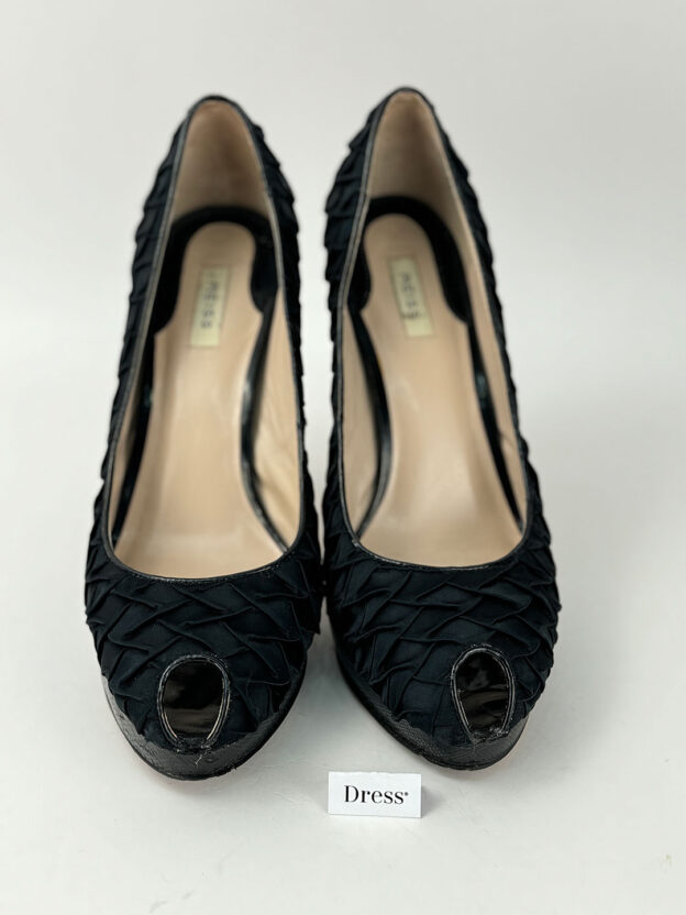 Pre-Owned Reiss Black Open Toe Heel Size 41 (UK 8) - Image 2