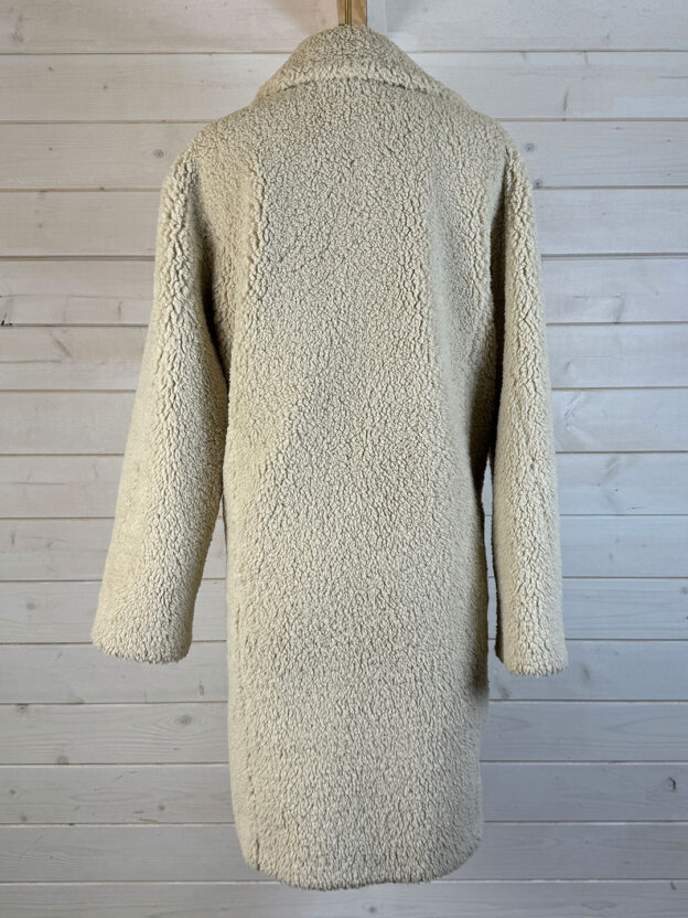 Marc Cain Cream Teddy Coat Size N2 (UK 10) - Image 3