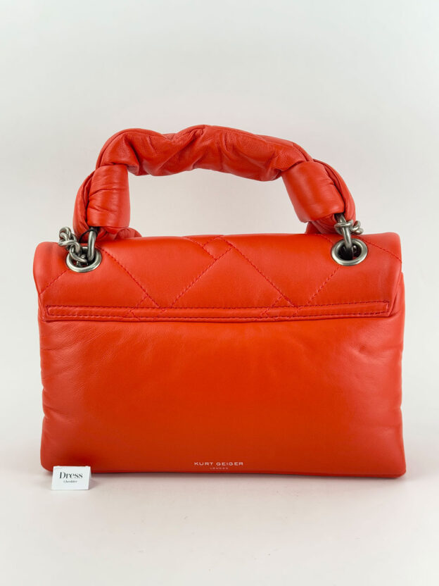 Kurt Geiger Red Leather Handbag - Image 4