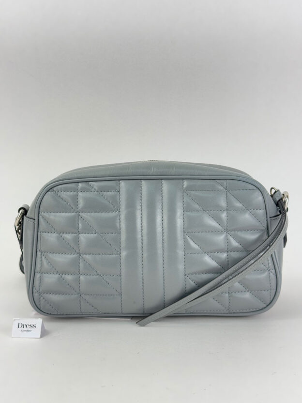 Gucci GG Marmont Leather Grey Crossbody Bag - Image 3