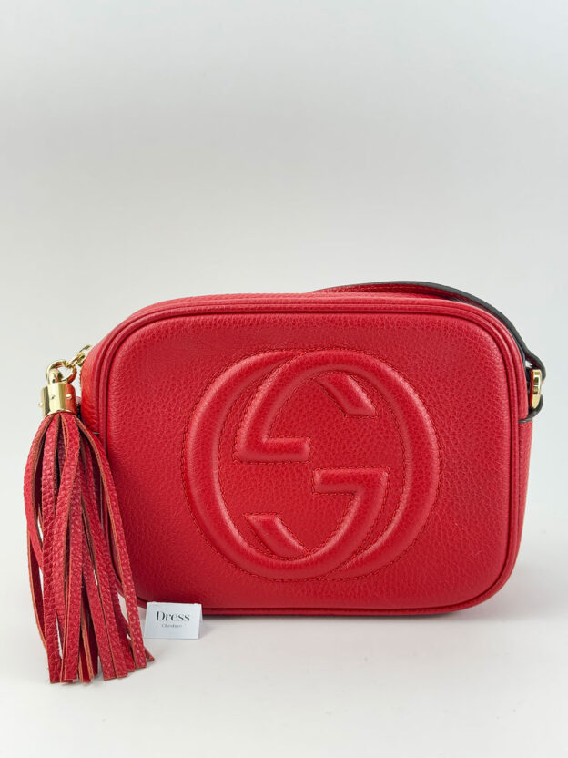 Gucci Red Soho Small Leather Disco Bag
