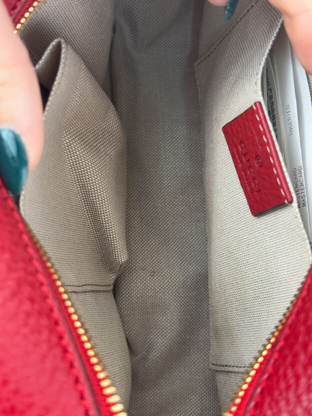 Gucci Red Soho Small Leather Disco Bag - Image 6
