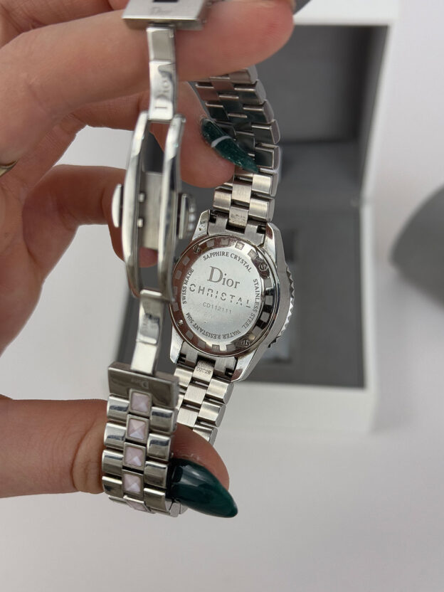 Dior Christal Diamond & Pink Sapphire Ladies Watch Boxed - Image 6