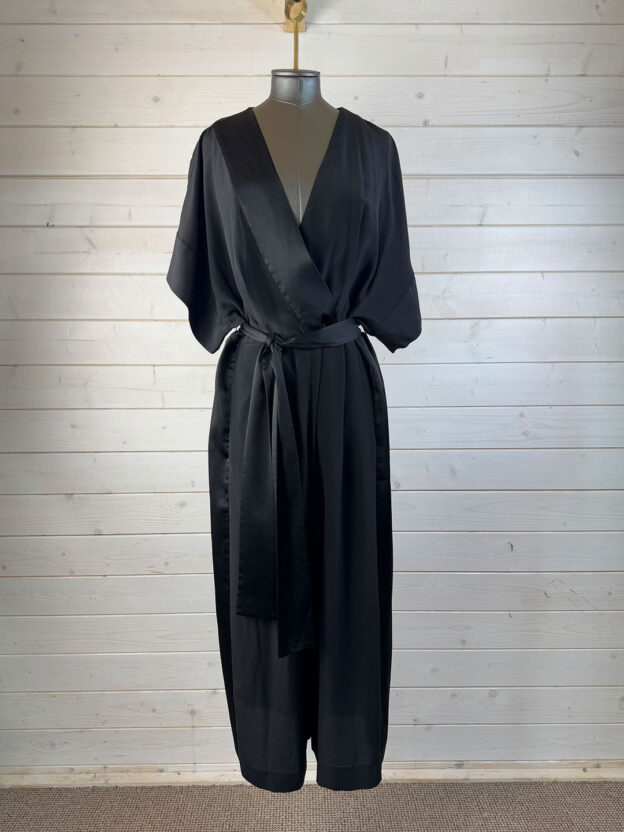 Diane Von Furstenberg Black Jumpsuit Size UK 14