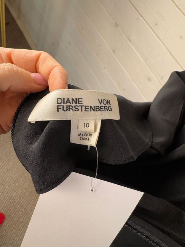 Diane Von Furstenberg Black Jumpsuit Size UK 14 - Image 3