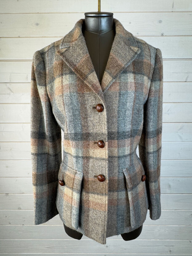 Lauren By Ralph Lauren Tartan Wool Jacket Size US 6 (UK 10)