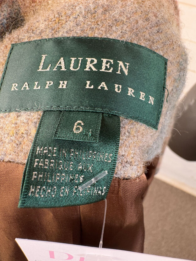 Lauren By Ralph Lauren Tartan Wool Jacket Size US 6 (UK 10) - Image 5
